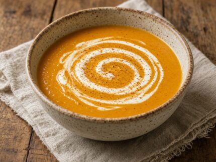 Curried Butternut Squash Soup — homemade meal, Laval kitchen