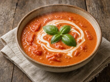 Bisque de tomates — plat maison, cuisine de Laval