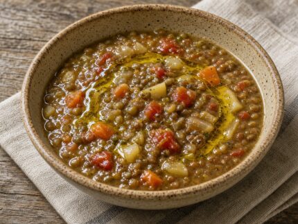 Soupe de lentilles d’Ielsi (style Molise) — plat maison, cuisine de Laval