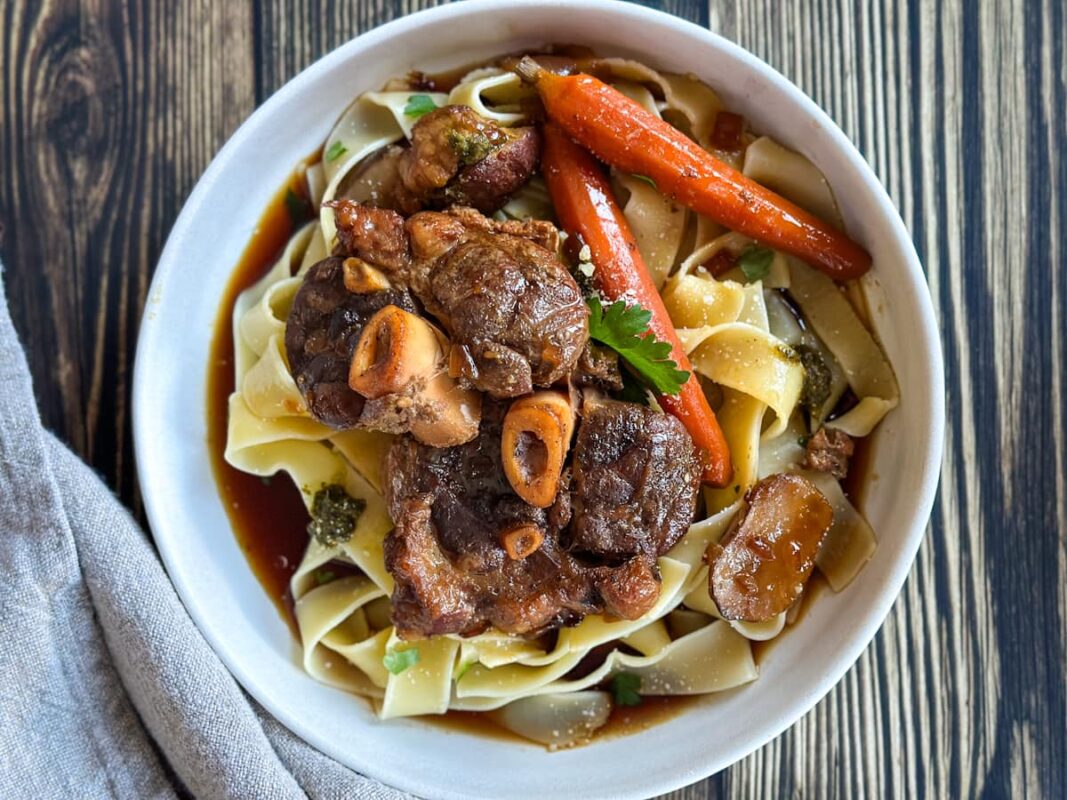 Osso Buco Pork with Pappardelle Egg Pasta