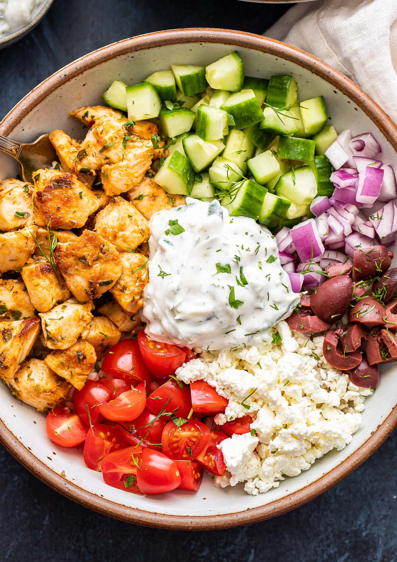 chicken-gyro-bowls-4 Greek Chicken Bowl - Image 1