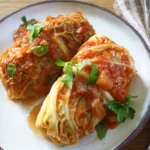 Ukrainian Vegetarian Stuffed Cabbage Rolls