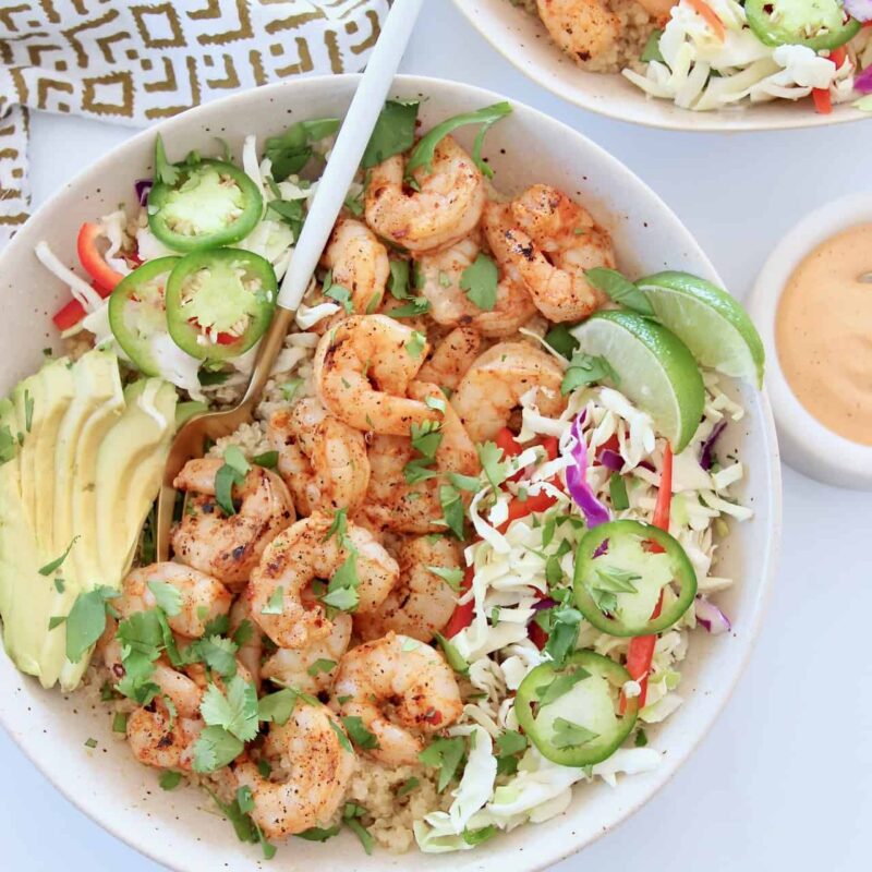 Chipotle Shrimp Taco Bowls