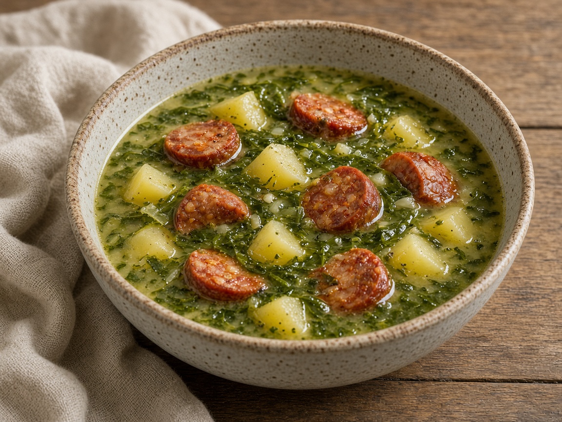 Bol de Caldo Verd — plat maison, cuisine de Laval