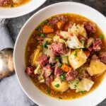 Irish Corned Beef and Cabbage Soup