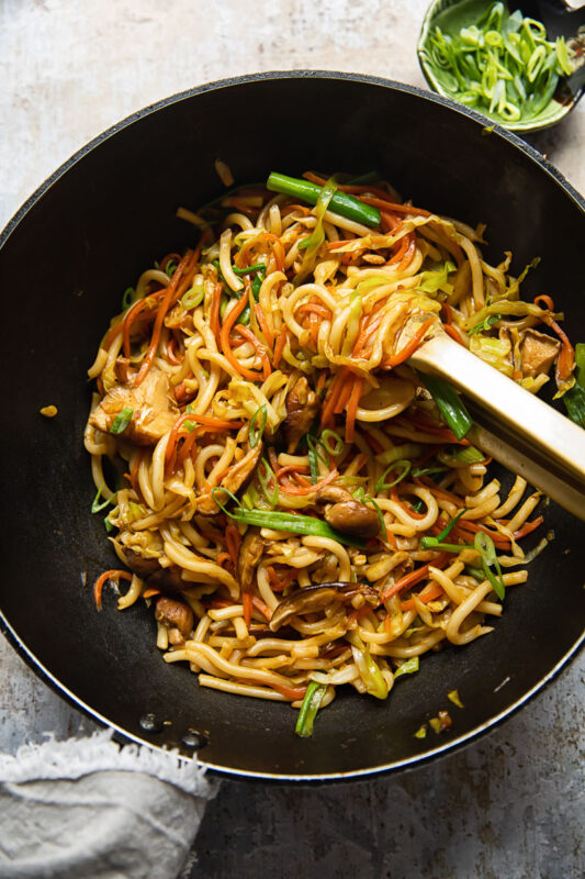 Vegetarian Japanese Pan Noodles