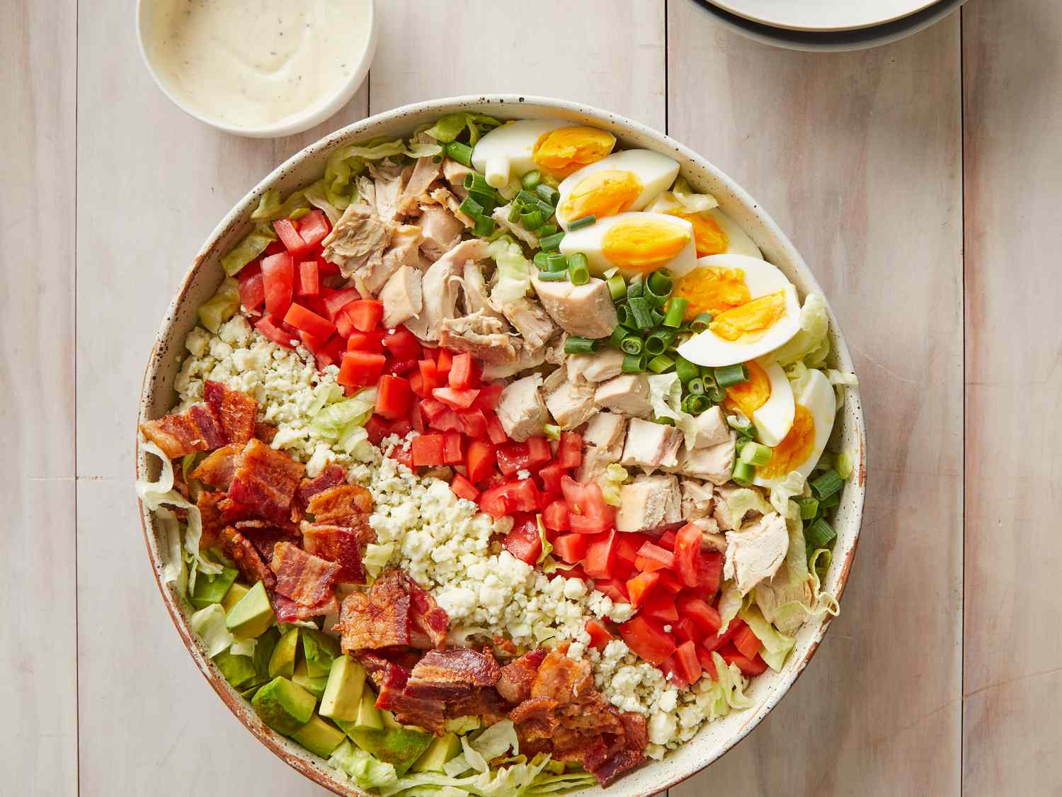 14415-cobb-salad-DDMFS-4x3-608ba9c5768b49079eb75fe9a9898307 Cobb Salad & BBQ Ranch Dressing - Image 1