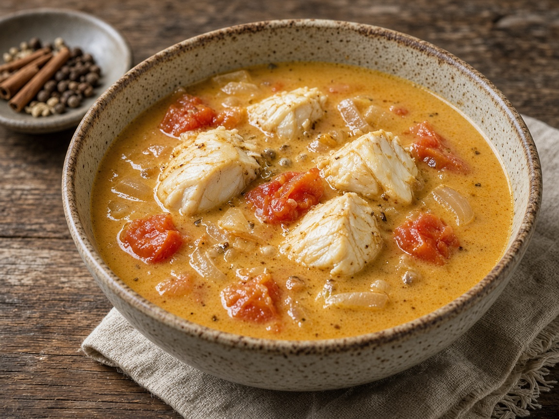 Soupe de poisson sri-lankaise — plat maison, cuisine de Laval