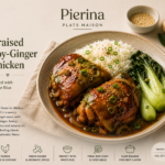 Braised Soy-Ginger Chicken served with White Rice