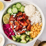 Harissa Honey Chicken and Rice Bowls