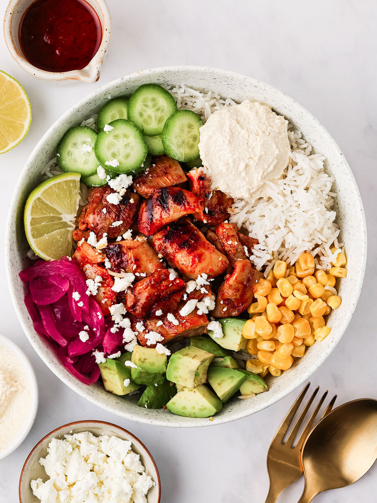 harissa_honey_chicken_final_1 Harissa Honey Chicken and Rice Bowls - Image 1