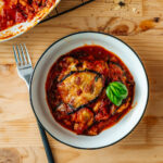 Eggplant Parmigiana with Mozzarella & Parmesan cheese