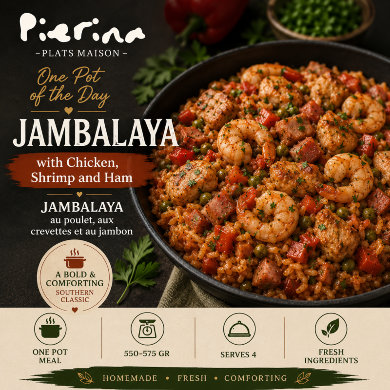 Jambalaya with Chicken, Shrimp and Ham