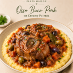 Osso Buco de Porc, Servi sur Polenta Crémeuse