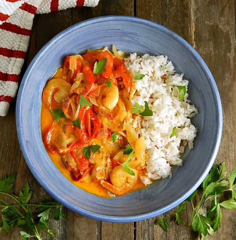 Moqueca (Brazilian Fish Stew) over Rice