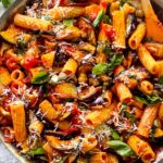 P's version of the Sicilian Pasta alla Norma