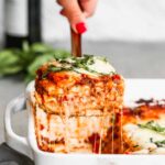 Béchamel Lasagna with Cheese & Tomato Sauce