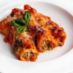 Fresh Ricotta Cannelloni in Homemade Tomato Sauce