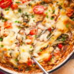 Gratin de haricots blancs, fromage et chou kale