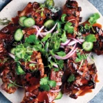 Sticky Tamarind Ribs with Asian Slaw