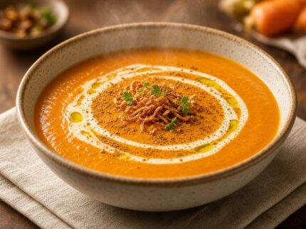 Purée de carottes au curry — plat maison, cuisine de Laval