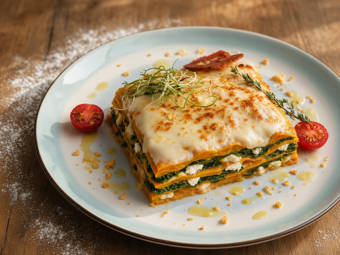 Tarte‑lasagne à la courge musquée garnie de béchamel — plat maison, cuisine de Laval