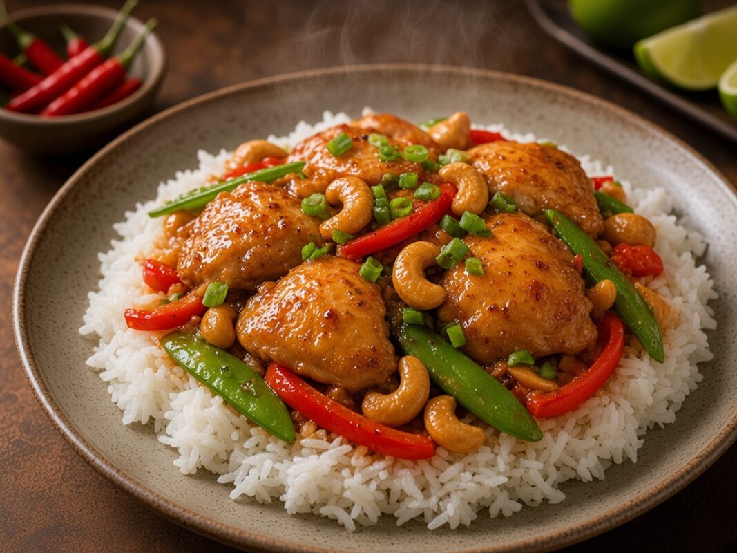 Poisson aux épices marocaines avec pois chiches sur couscous — plat maison, cuisine de Laval